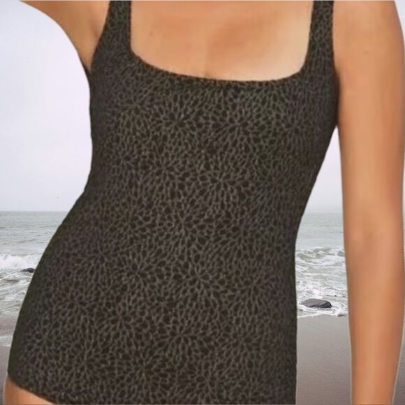 Demi Moore X Andie Swim The Marseilles One Piece Black Lurex Jacquard Size Small - Picture 2 of 12